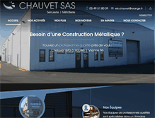 Tablet Screenshot of chauvetsas.com